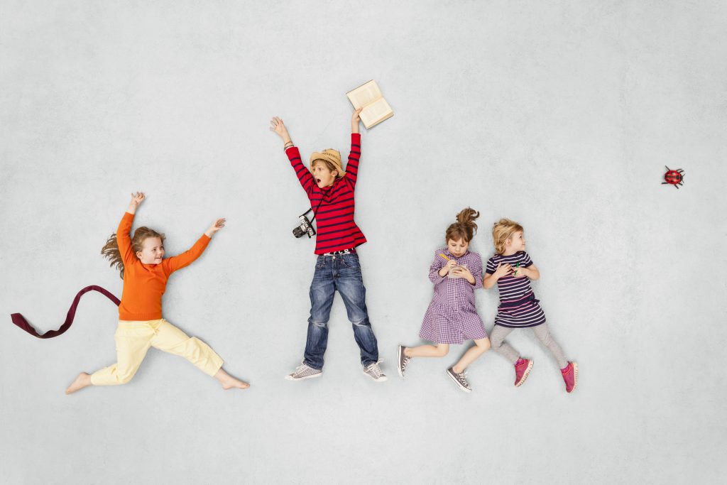 A group of children playing